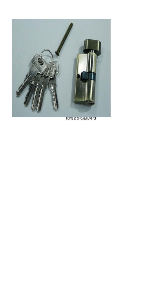Цилиндровый механизм ПОРТЕ SC 60-C-G PB